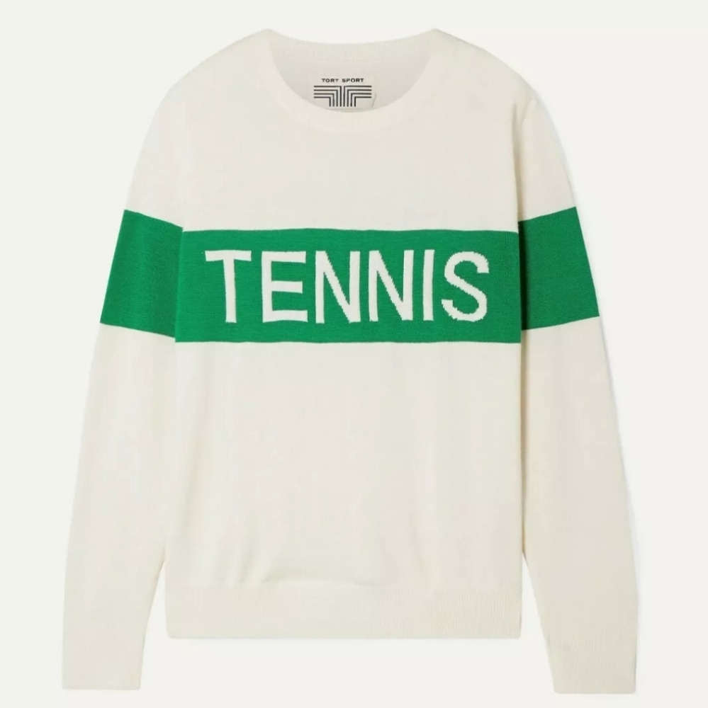 Tory sport cashmere tennis sweater